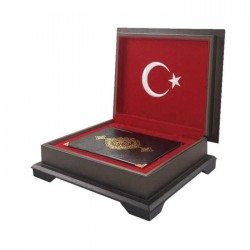 Ahşap Kutulu Kur'an-ı Kerim AY YILDIZ MODEL