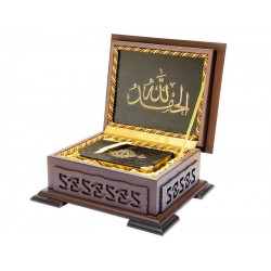 Ahşap Kutulu Kur'an-ı Kerim ( Çanta Boy)