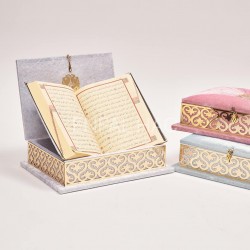Kadife Kaplamalı Sandık Kuranı Kerim